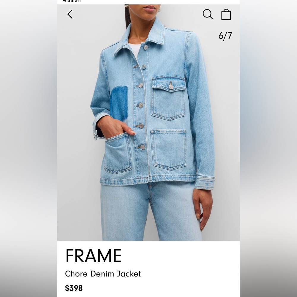 Frame Denim Jacket - Picture 6 of 8